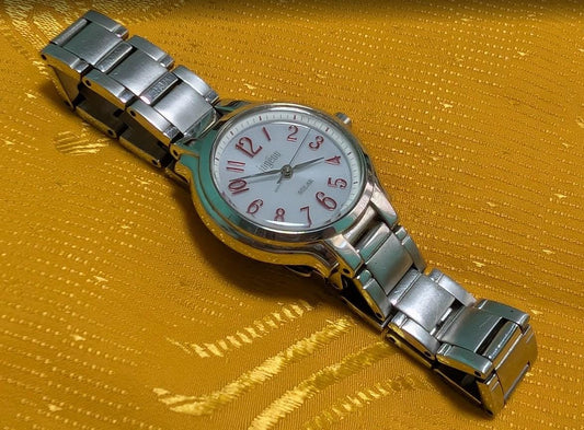 Vintage Pre-Owned Ingenu Alba Solar V181-0BN0 Womens Watch 27mm Japan Solar Steel Bracelet Rare Working Watch