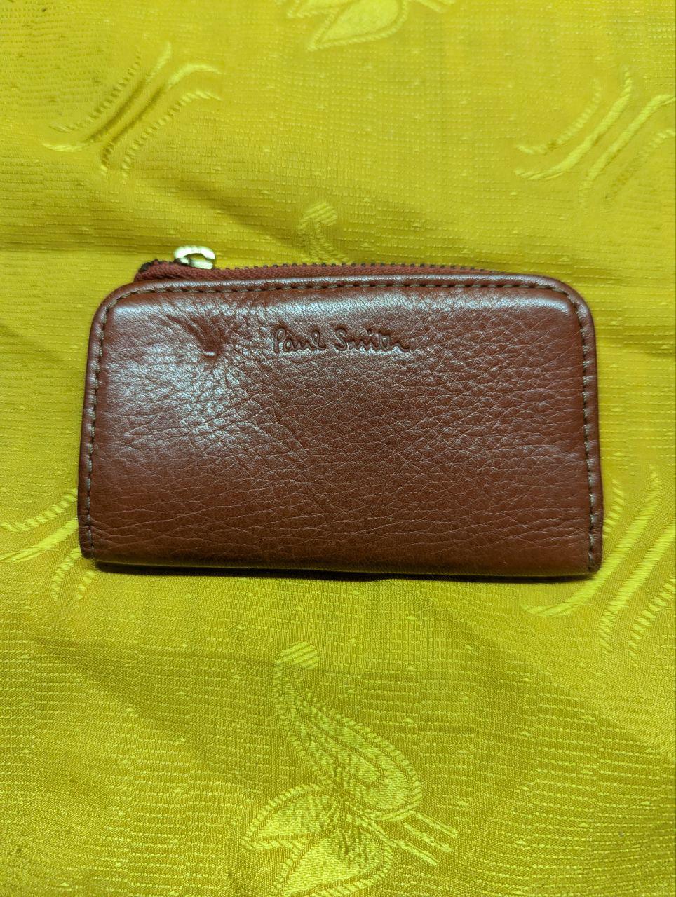 Pre-Owned Paul Smith leather key and coin case , Red