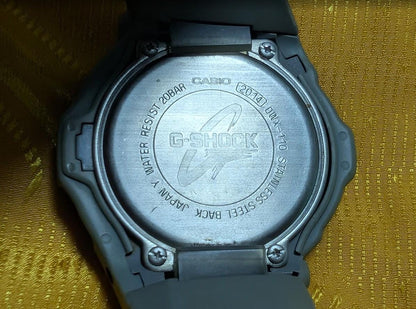 Vintage Pre-Owned Casio G-Shock DWX-110 Digital Watch WR200M Shock Resist Rare Y2K Gray Resin Working 47mm Japan