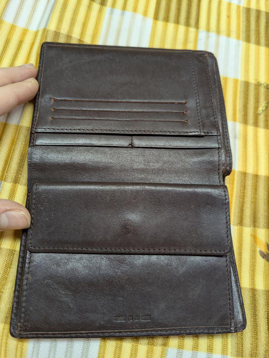 Vintage Pre-Owned Comme Ca Du Mode MEN Dark Brown Genuine Leather Wallet