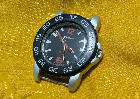 Pre-Owned Sekonda Xpose Sports Watch Quartz 50M WR Black Dial Casual Watch New Battery .case 40mm.NEW Battery