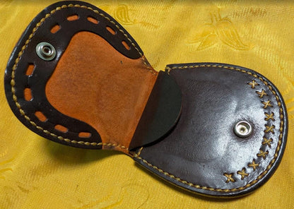 Vintage Pre-Owned Italian Leather Coin Purse – Vera Pelle – Handmade Artisan Wallet