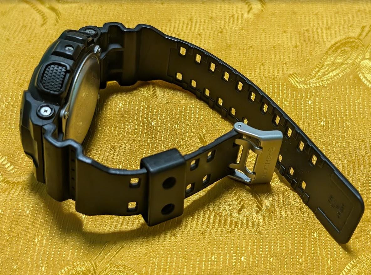Pre-Owned Casio G-Shock GD-100 Black Digital Watch 51mm Men's Shock Resistant 20BAR Military Tactical Watch Working