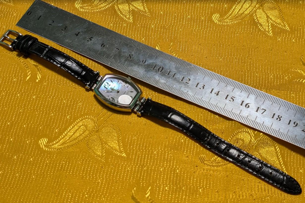 Vintage Pre-Owned RICOH ELEMEX Monperier Solar Energy 699002 Ladies Watch MOP Dial Working