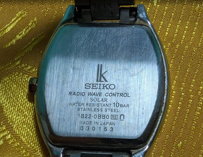 Vintage Pre-Owned Seiko Lukia 1B22-0BB0 Solar Radio Wave Control Ladies Watch JDM Working