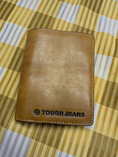 Pre-Owned Tough Jeans Military Surplus Leather Wallet