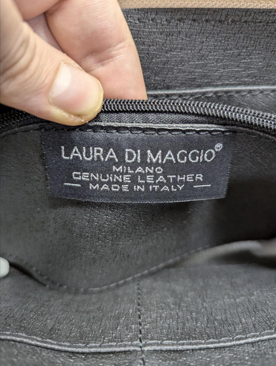 Pre-Owned Laura Di Maggio Leather Wallet Camouflage Zip Around Wallet Made In Italy Designer Wallet Womens Wallet Authentic