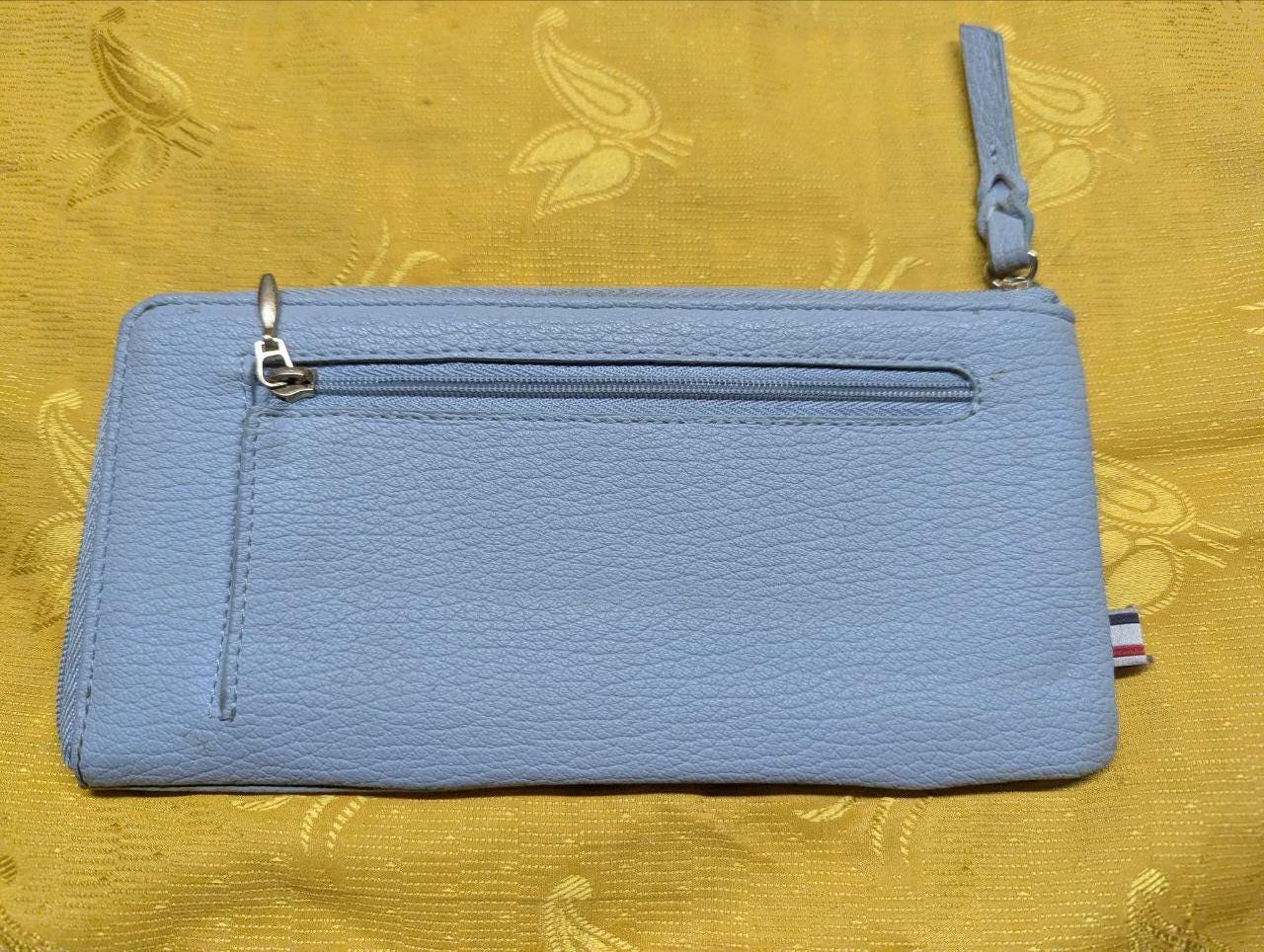 Pre-Owned Authentic Le Coq Sportif Long Wallet, Slim and Lightweight, with L-Zip