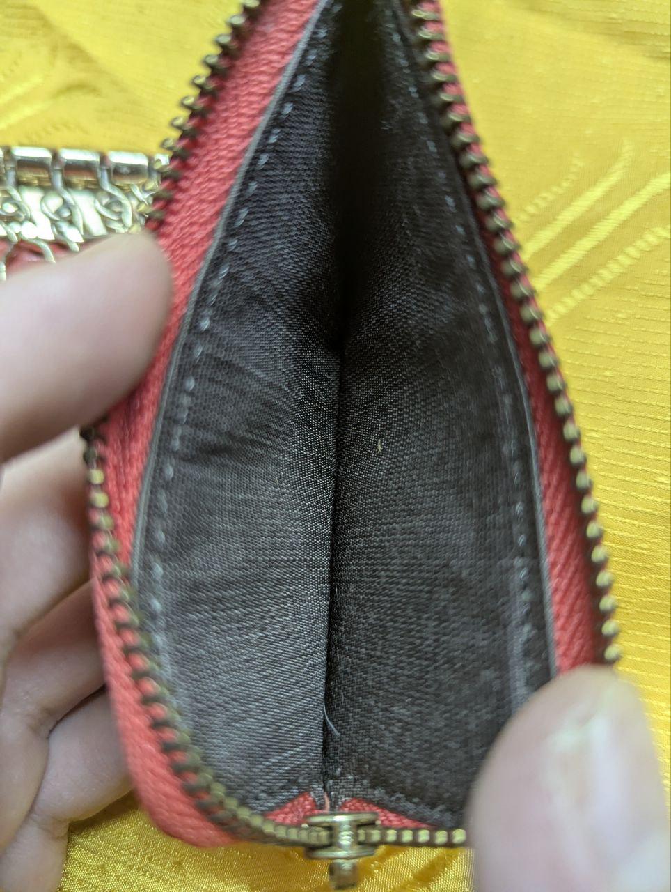 Pre-Owned Paul Smith leather key and coin case , Red