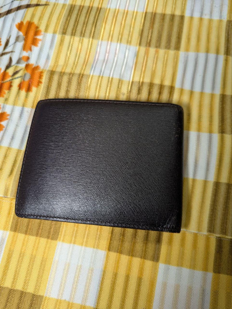 Vintage Pre-Owned Dunhill Sidecar Bifold Wallet FP3070E Dark Brown Leather Wallet Mens Wallet With Box Authentic