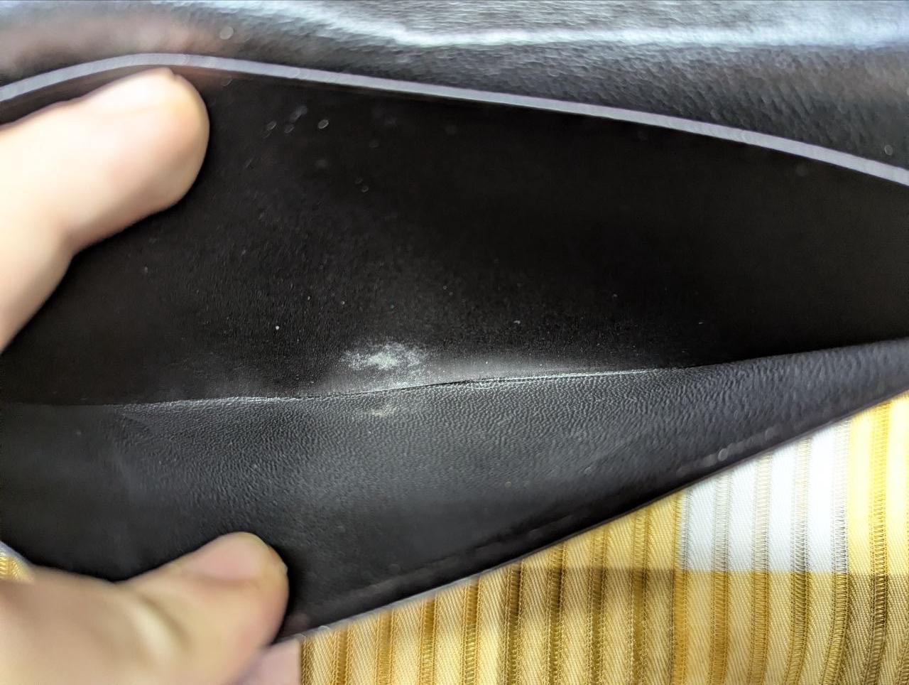 Vintage Pre-Owned Burberrys Long Leather Wallet Black Checkbook Wallet Slim Designer Wallet Authentic