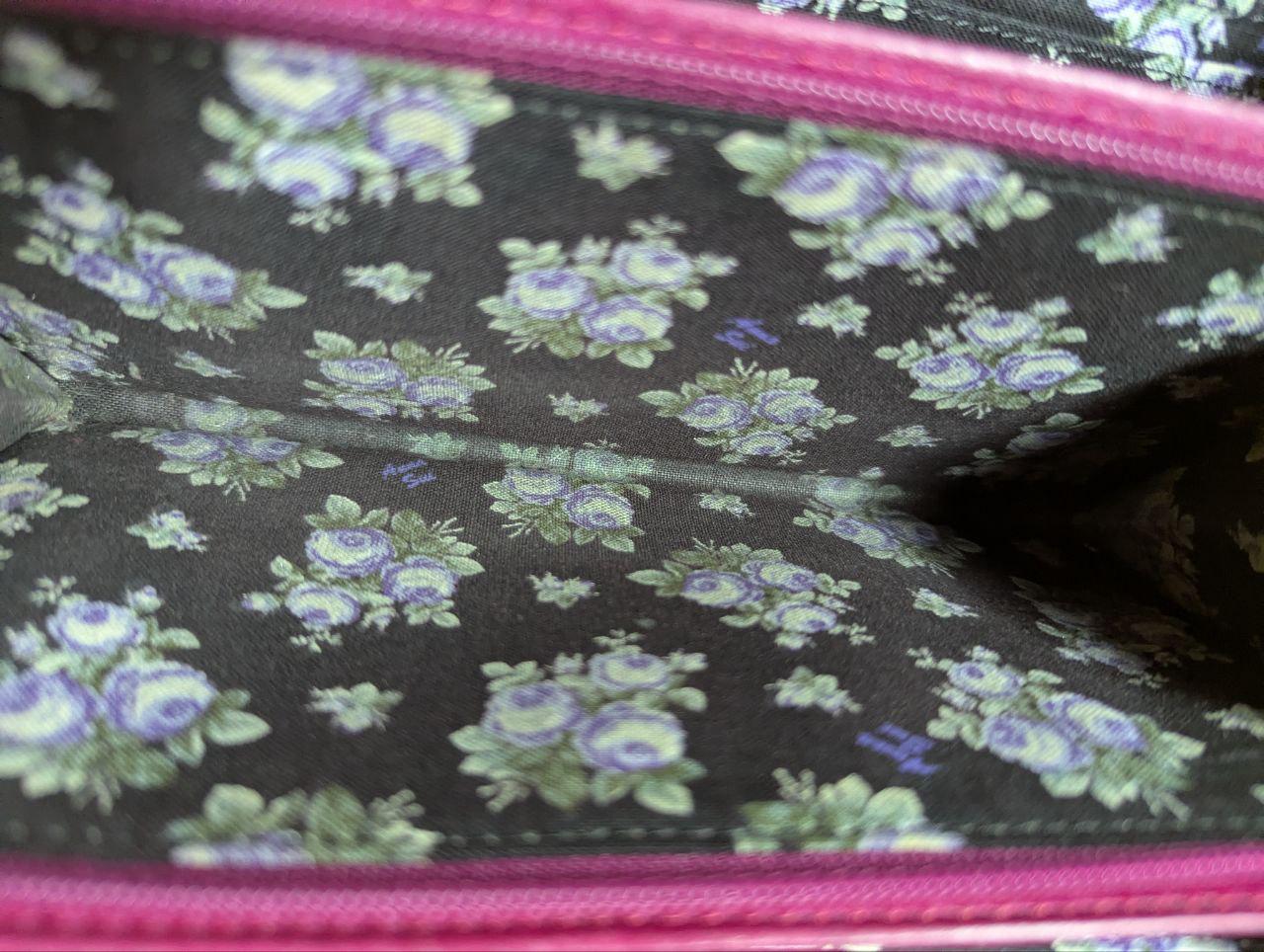 Pre-Owned Anna Sui Pink Butterfly Leather Wallet