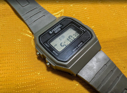 Vintage Pre-Owned B-MING BEAMS Digital Watch – Rare Retro Minimalist Japan Design – 34mm Unisex. New Battery.