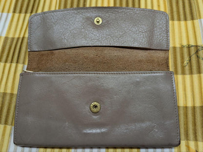 Il Bisonte Long Leather Wallet Brown Italian Vegetable Tanned Leather Used