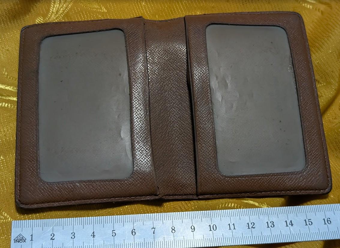 Louis Vuitton Monogram CA0933 Vintage Pre-Owned Card Holder Wallet LV Compact Brown Classic Pocket Organizer France