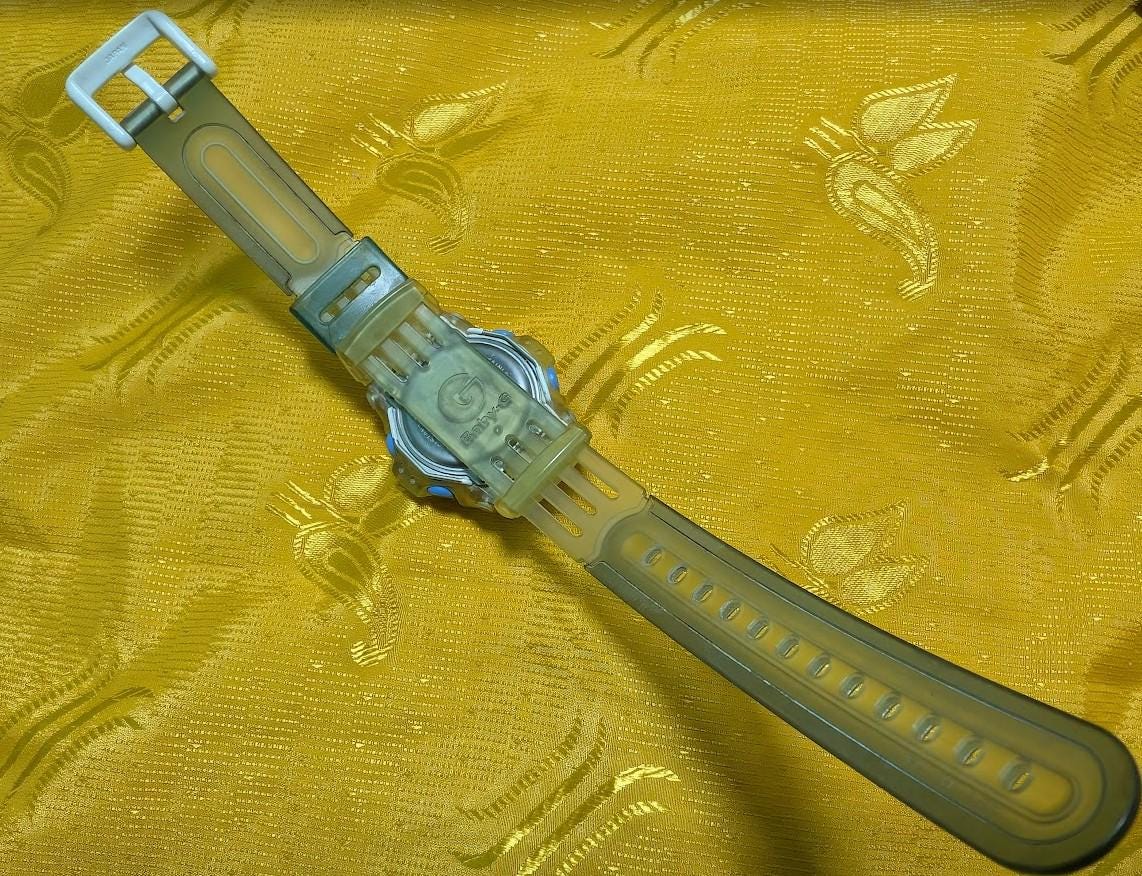 Casio Baby-G BG-370 vintage Pre-Owned transparent watch Y2K 90s aesthetic working digital Case 42mm. New Battery