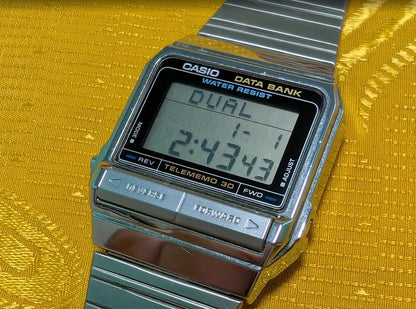 Vintage Pre-Owned Casio Data Bank DB-310 Telememo 30 Digital Watch New Battery Working Video Classic Calculator Era Rare