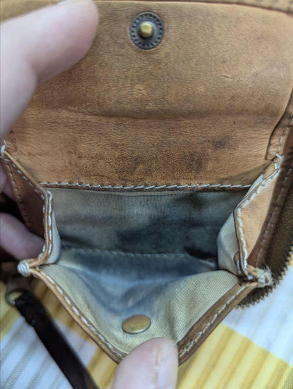 Vintage Pre-Owned DEGNER Basket Wallet with Zip , Squarefeet