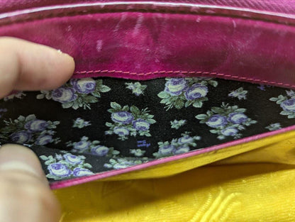 Pre-Owned Anna Sui Pink Butterfly Leather Wallet