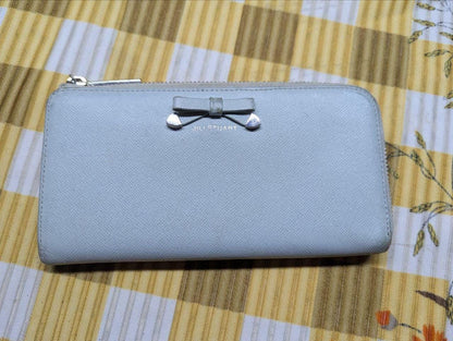 Pre-Owned Authentic Long women's wallet JILLSTUART light blue color