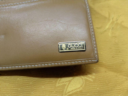 Vintage Pre-Owned Gucci Wallet 1980s GG Monogram Authentic Designer Luxury Wallet Rare Collectible Very Good Condition