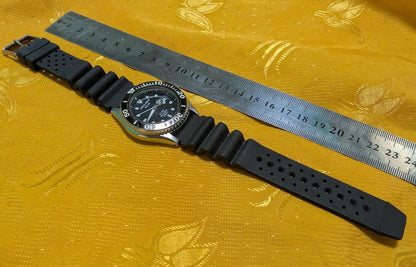 Rare Vintage Pre-Owned ALBA Aqua Gear Solar Scuba V145-0J90 200M Diver Solar Watch Black Dial Rotating Bezel 40mm Japan Runs Great