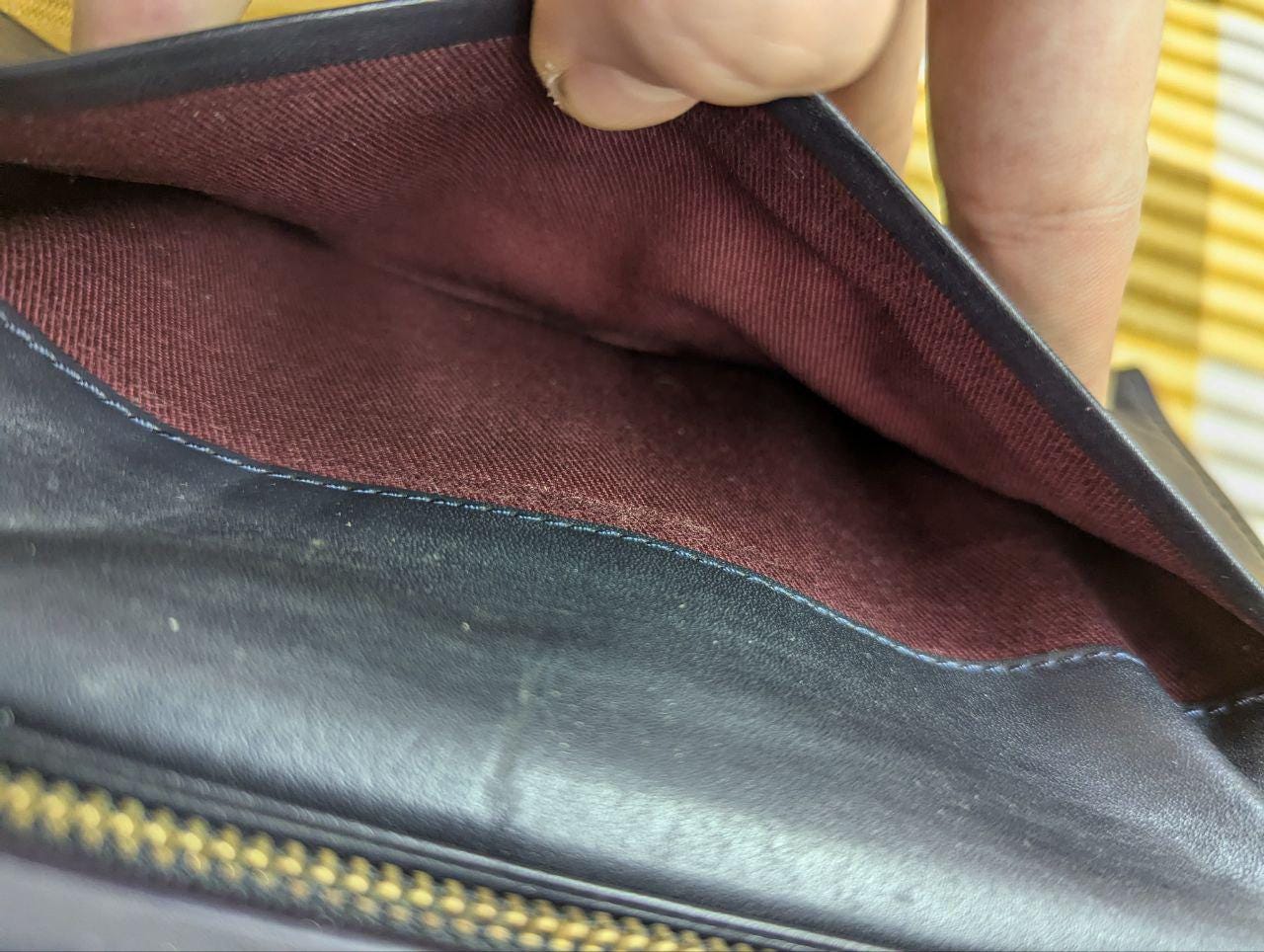 Paul Smith Long Bifold Leather Wallet Black Vintage Pre-Owned