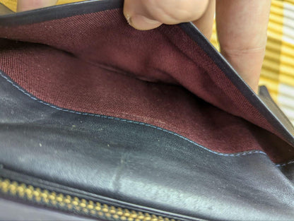 Paul Smith Long Bifold Leather Wallet Black Vintage Pre-Owned
