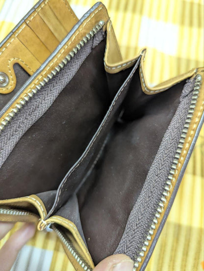 Pre-Owned Tough Jeans Military Surplus Leather Wallet