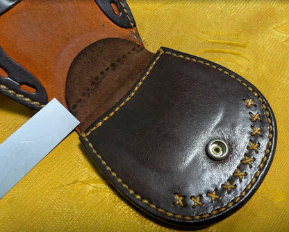 Vintage Pre-Owned Italian Leather Coin Purse – Vera Pelle – Handmade Artisan Wallet
