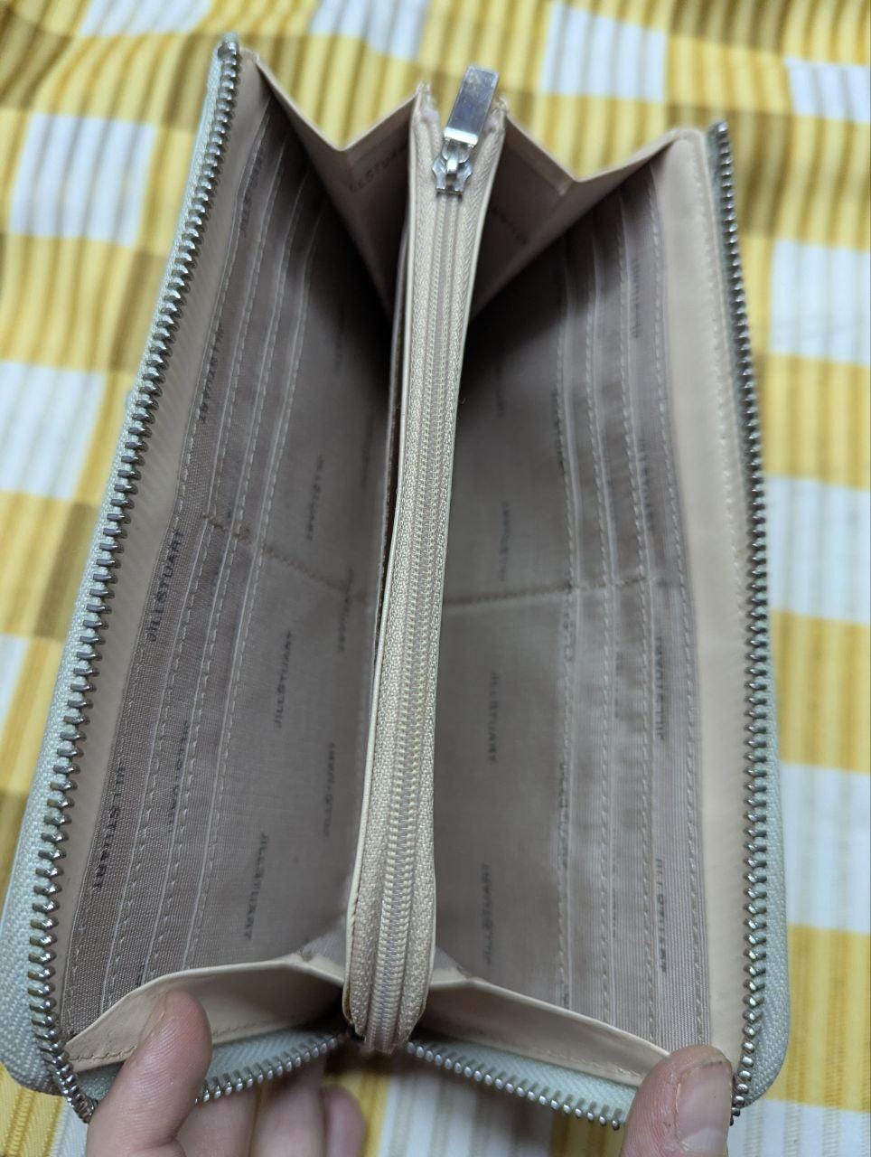 Pre-Owned Authentic Long women's wallet JILLSTUART light blue color