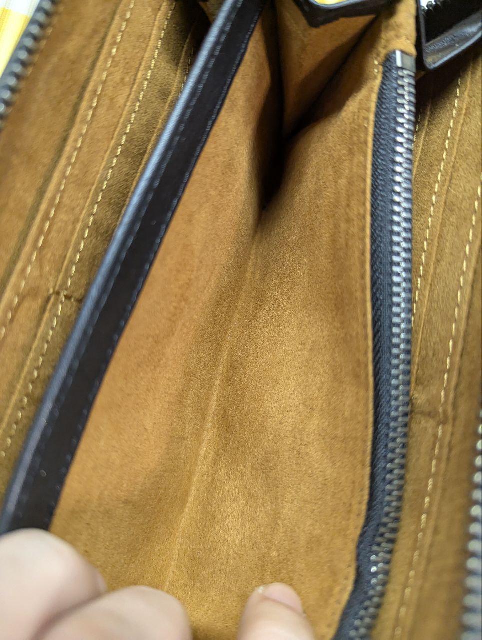 Pre-Owned Acluo Men'S Tochigi Leather Long Zip Around Wallet