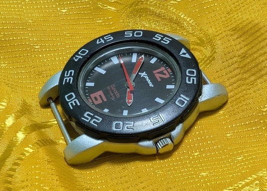 Pre-Owned Sekonda Xpose Sports Watch Quartz 50M WR Black Dial Casual Watch New Battery .case 40mm.NEW Battery