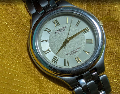 Citizen Vintage Pre-Owned Watch Roman Dial 33mm Elegant Classic Steel Bracelet Luxury Style Rare