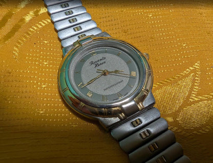 Vintage Pre-Owned Rowenta Henex S.A. Bienne Swiss Made Watch 33mm 7 Jewels New Battery Working