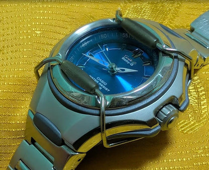 Casio Baby-G G-MS MSG-600 Premium Women Watch Steel Blue Dial 100M WR Luxury Sport Vintage Pre-Owned .New battery