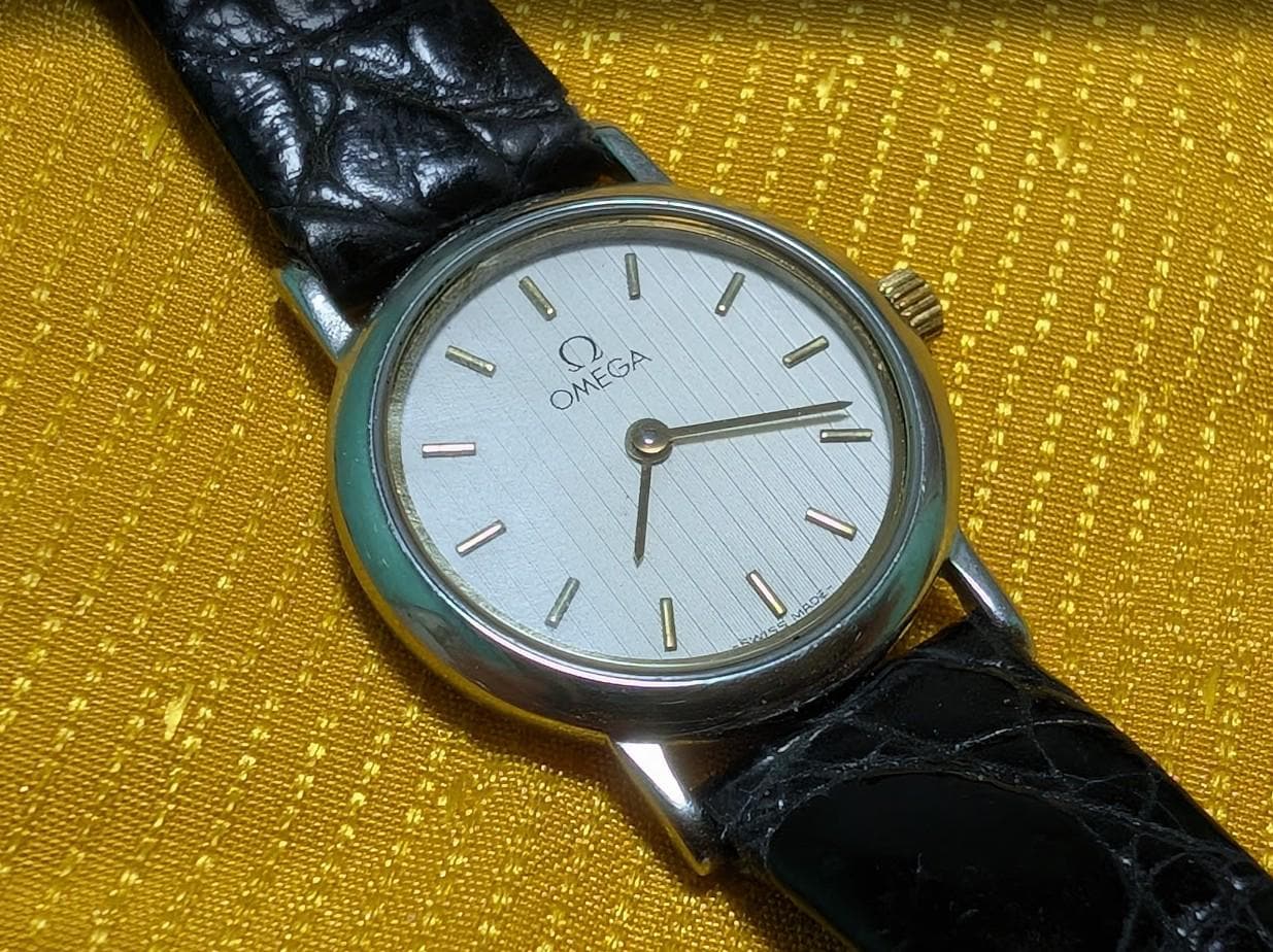 Vintage Pre-Owned Omega De Ville Swiss Made Ladies Watch 21mm Japanese Presentation Engraving For Repair