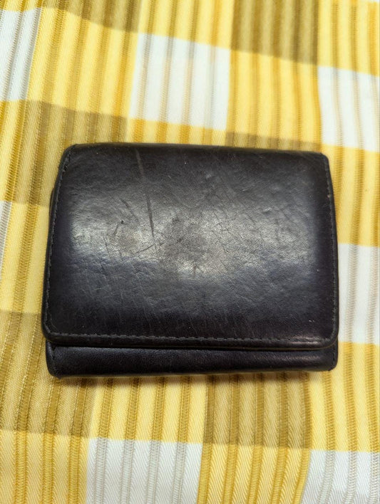 FAUCON Vintage Pre-Owned Men's Mini Wallet Japan Genuine Leather