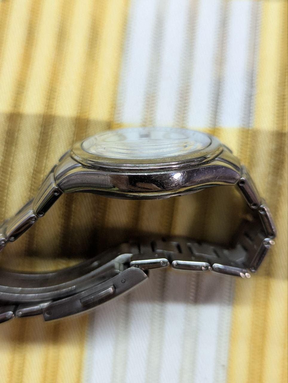 Vintage Pre-Owned Rare Citizen Attesa H410-T003788 Eco-Drive Titanium Radio Controlled Watch Silver Dial JDM Japan