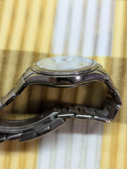 Vintage Pre-Owned Rare Citizen Attesa H410-T003788 Eco-Drive Titanium Radio Controlled Watch Silver Dial JDM Japan