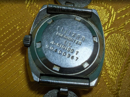 RARE VINTAGE Pre-Owned 1970s Citizen Cosmostar Vintage Women Watch 4 610199 Silver Tone Mechanical Japan Retro Dress Wristwatch Collectible.Case 28mm