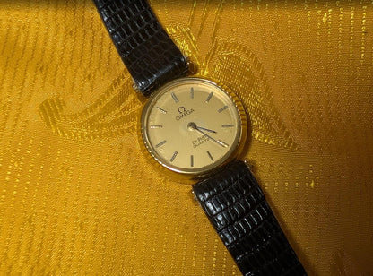 Vintage Pre-Owned Omega De Ville Quartz Cal.1350 Swiss Made Ladies Watch 21mm For Repair