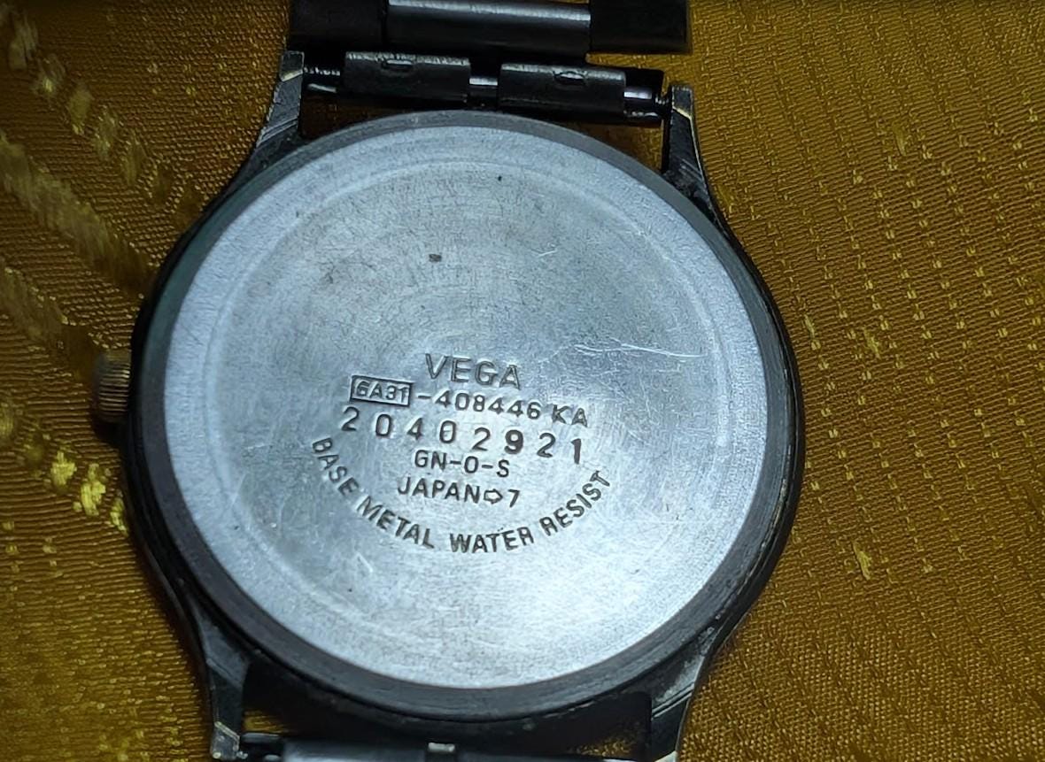 Vintage Pre-Owned Junction Vega 408446 Japan Watch 32mm Rare Original Bracelet New Battery Running Video Classic Roman Dial