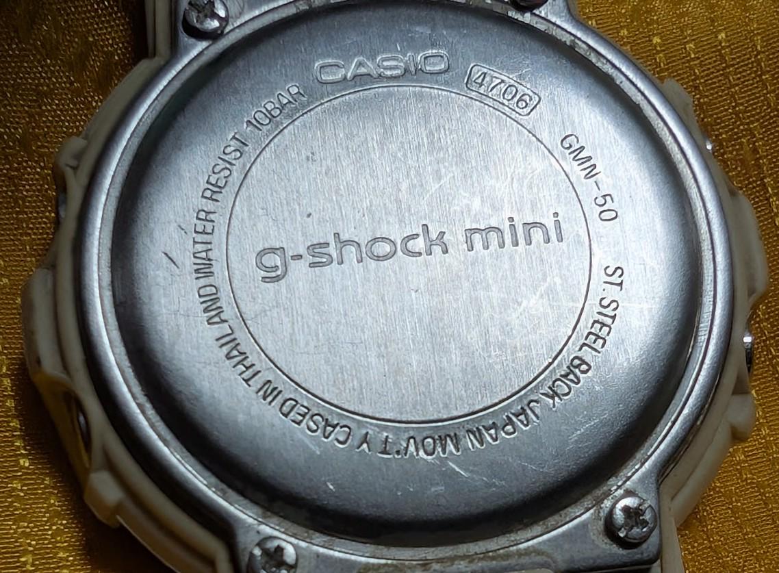 Pre-Owned Authentic Casio G-Shock Mini GMN-50. Case 40mm.New battery