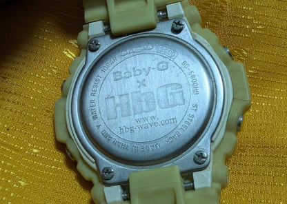 Pre-Owned Rare Limited Edition Casio Baby-G BG-5600 HBG Collaboration Digital Watch Shock Resist 10BAR Japan .Case 40mm.New battery