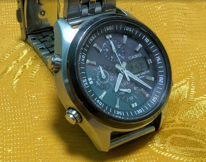 Vintage Pre-Owned Casio Wave Ceptor WVQ-500 Tough Solar Radio Controlled Watch Japan