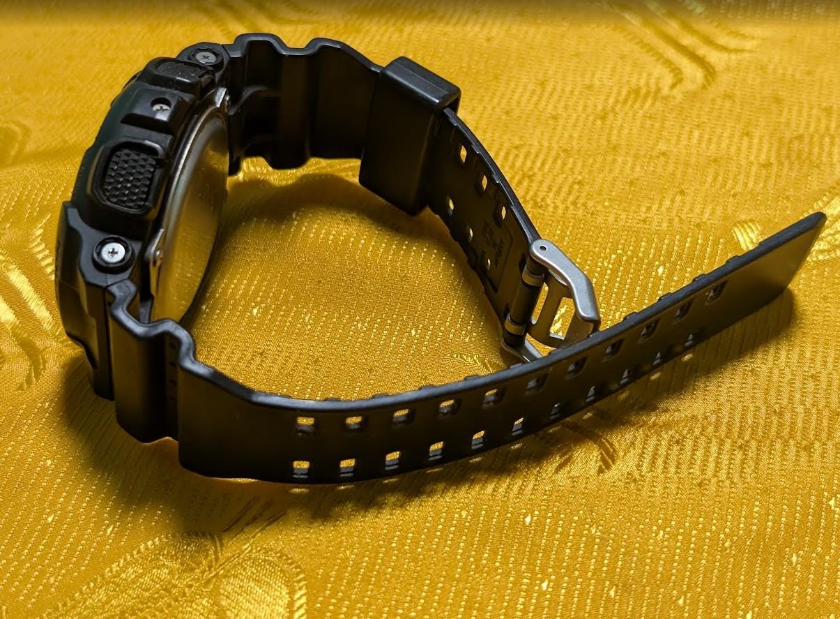 Pre-Owned Casio G-Shock GD-100 Black Digital Watch 51mm Men's Shock Resistant 20BAR Military Tactical Watch Working