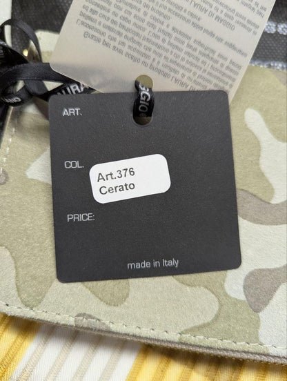 Pre-Owned Laura Di Maggio Leather Wallet Camouflage Zip Around Wallet Made In Italy Designer Wallet Womens Wallet Authentic