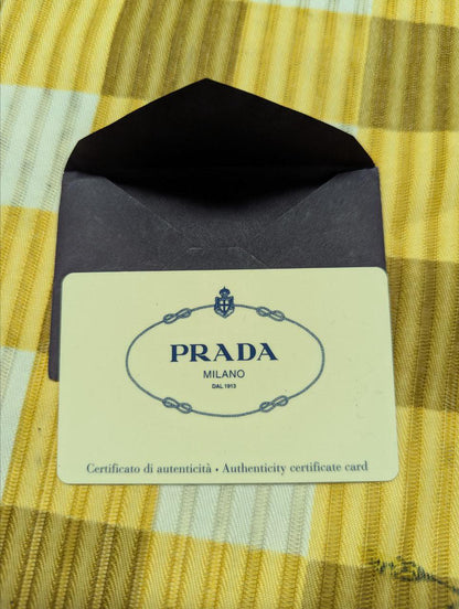 Vintage Prada Vela Nylon Bucket Bag White Red Drawstring Bag Authentic 2005 Milano Italy Pre Owned Designer Bag