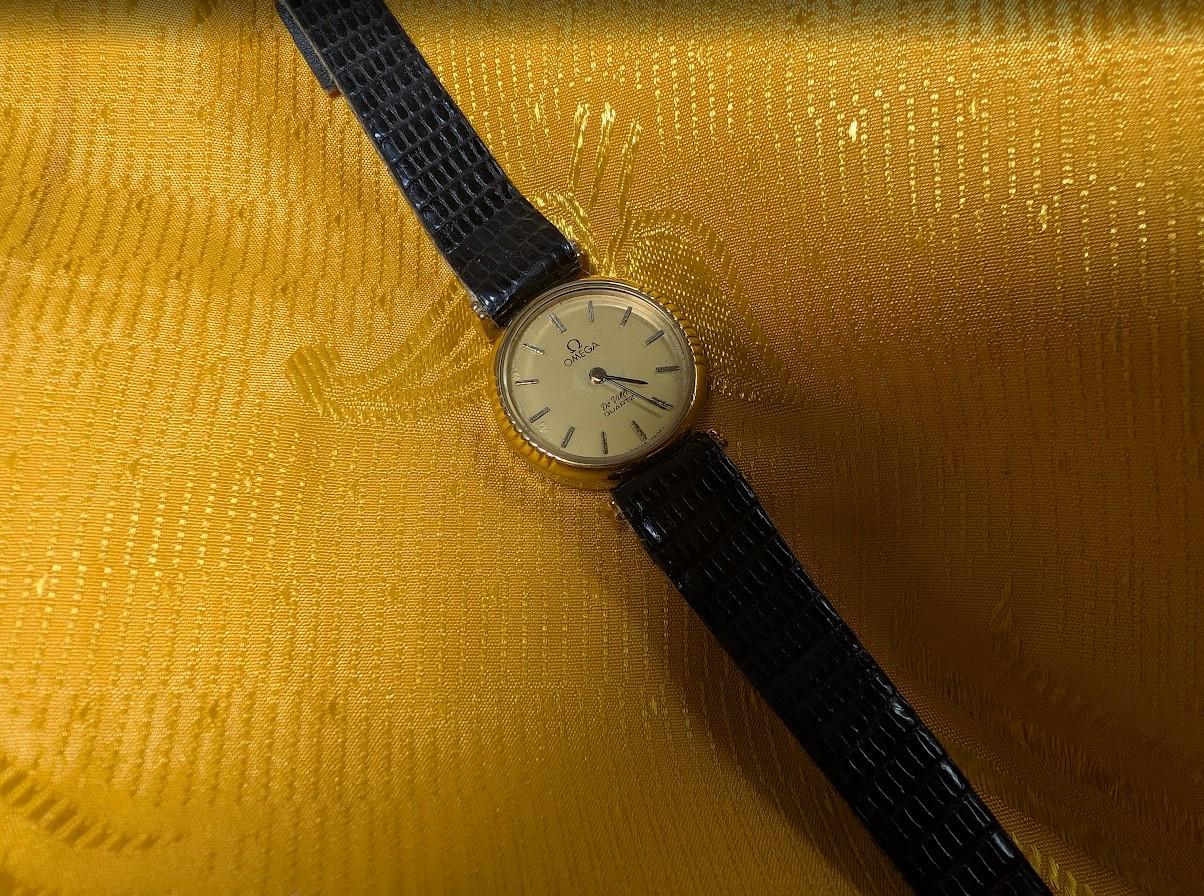 Vintage Pre-Owned Omega De Ville Quartz Cal.1350 Swiss Made Ladies Watch 21mm For Repair